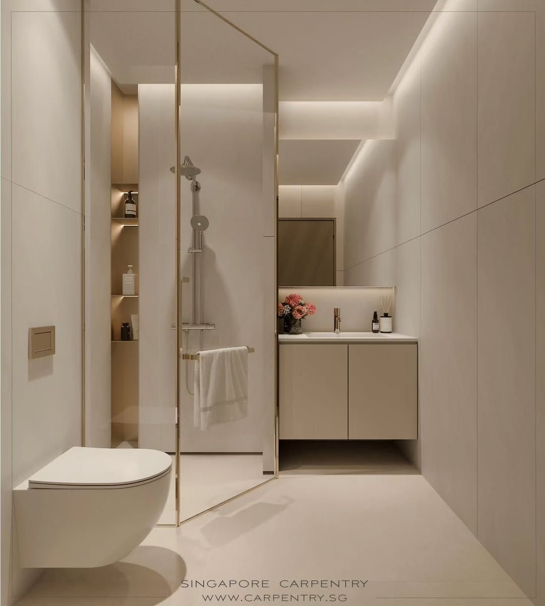 Modern luxury bathroom at Chulin Road