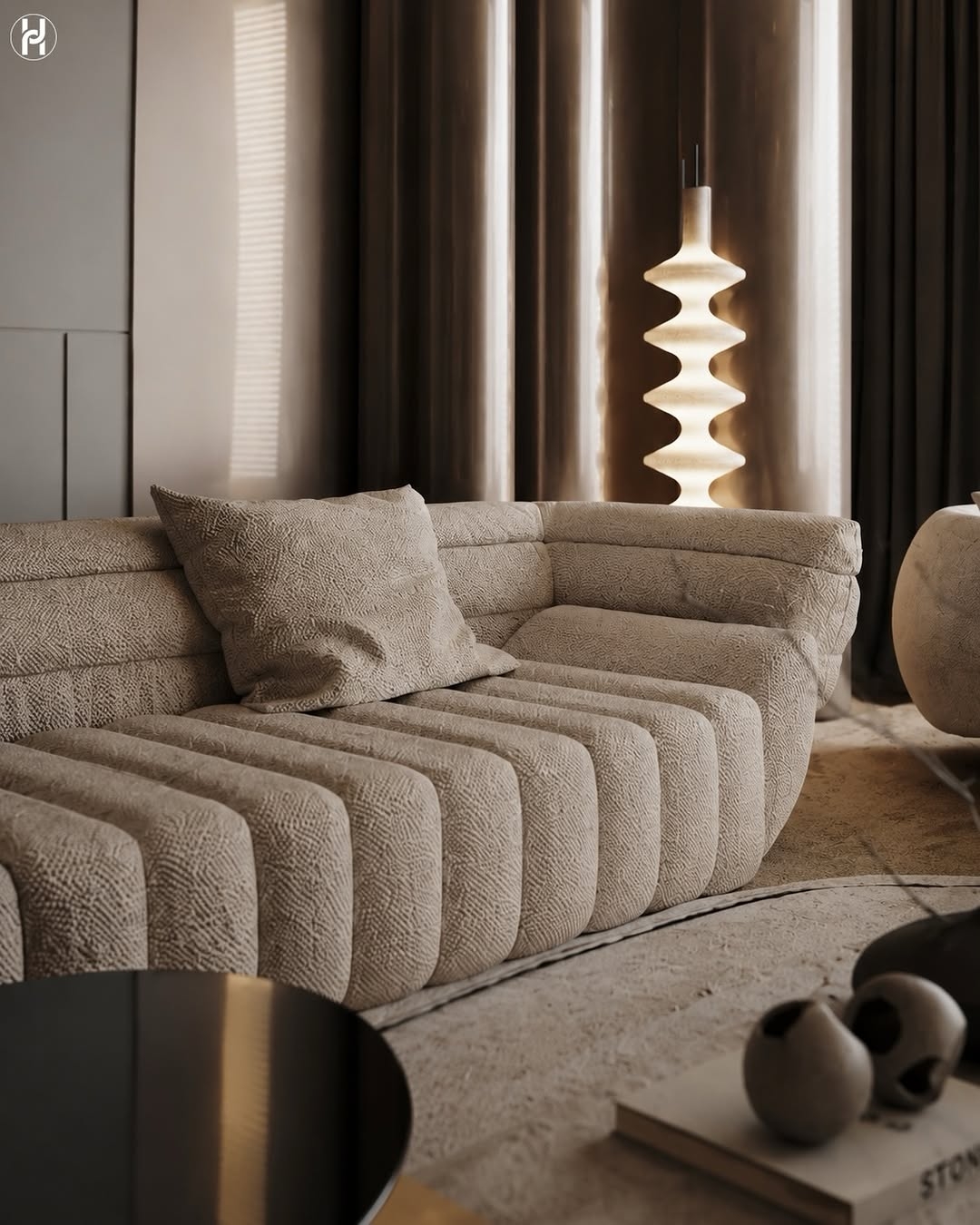 Modern & luxurious living room interior