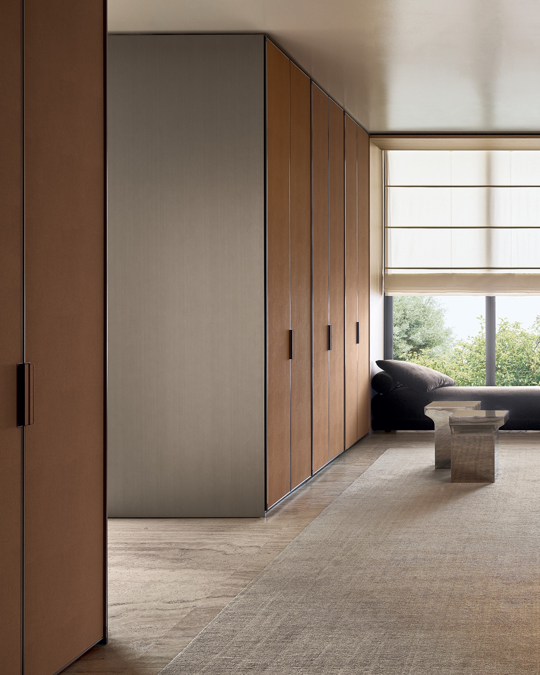 Stylish walk in wardrobe design