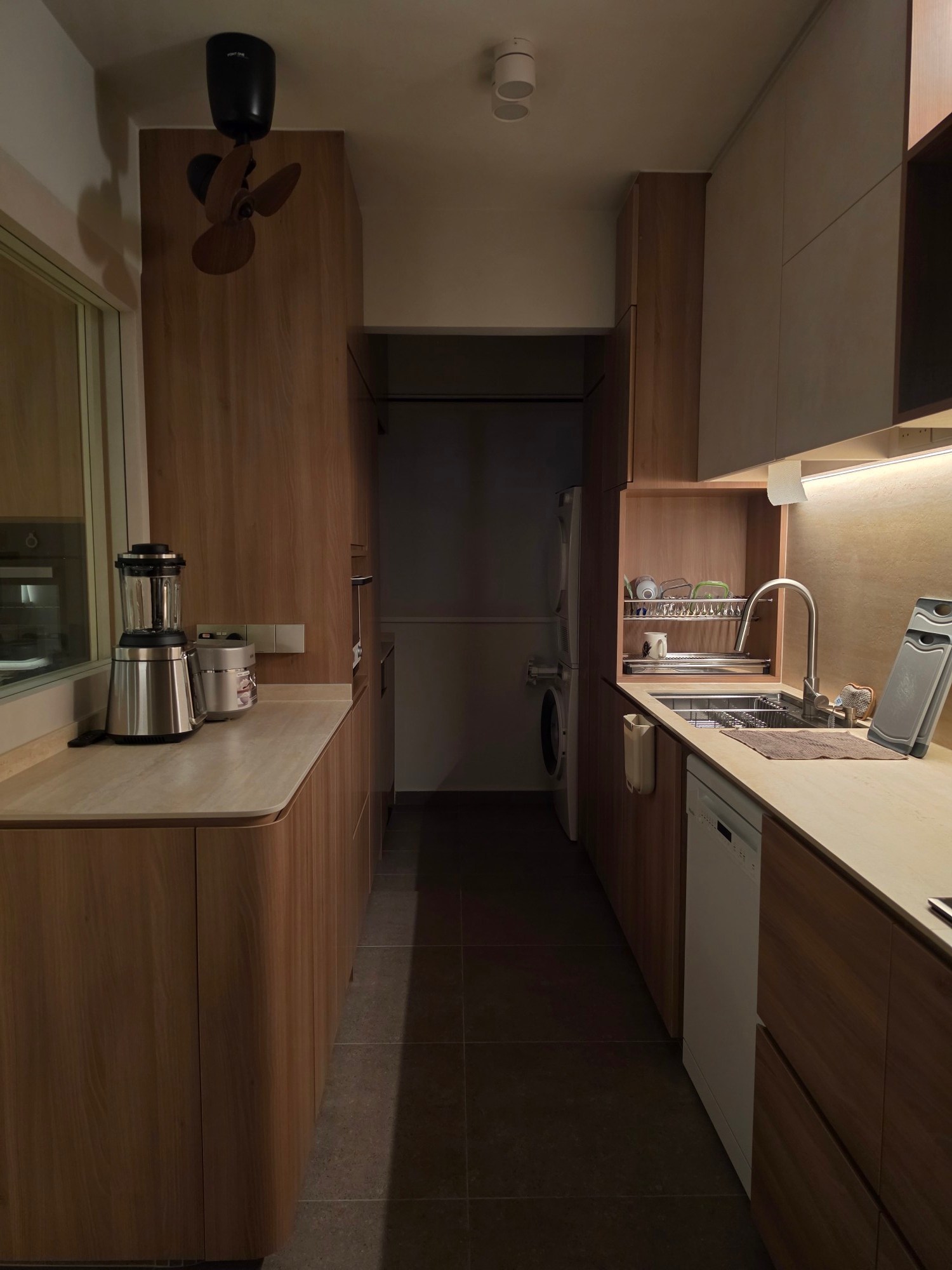 From empty space to slowly becoming our dream kitchen & service yard ✨