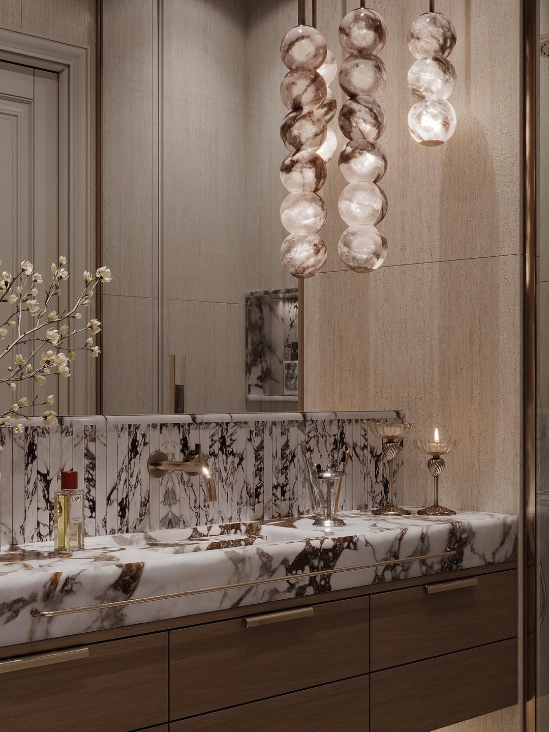 Luxurious bathroom interior