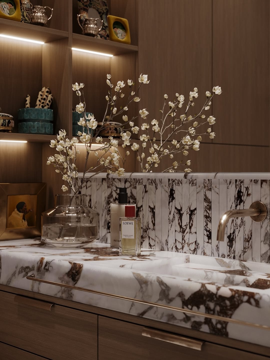 Luxurious bathroom interior