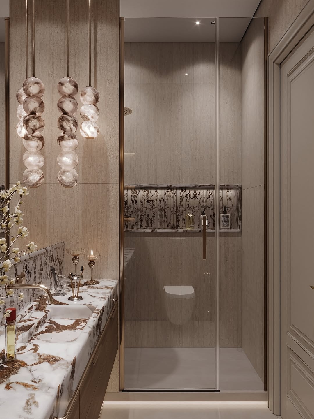 Luxurious bathroom interior