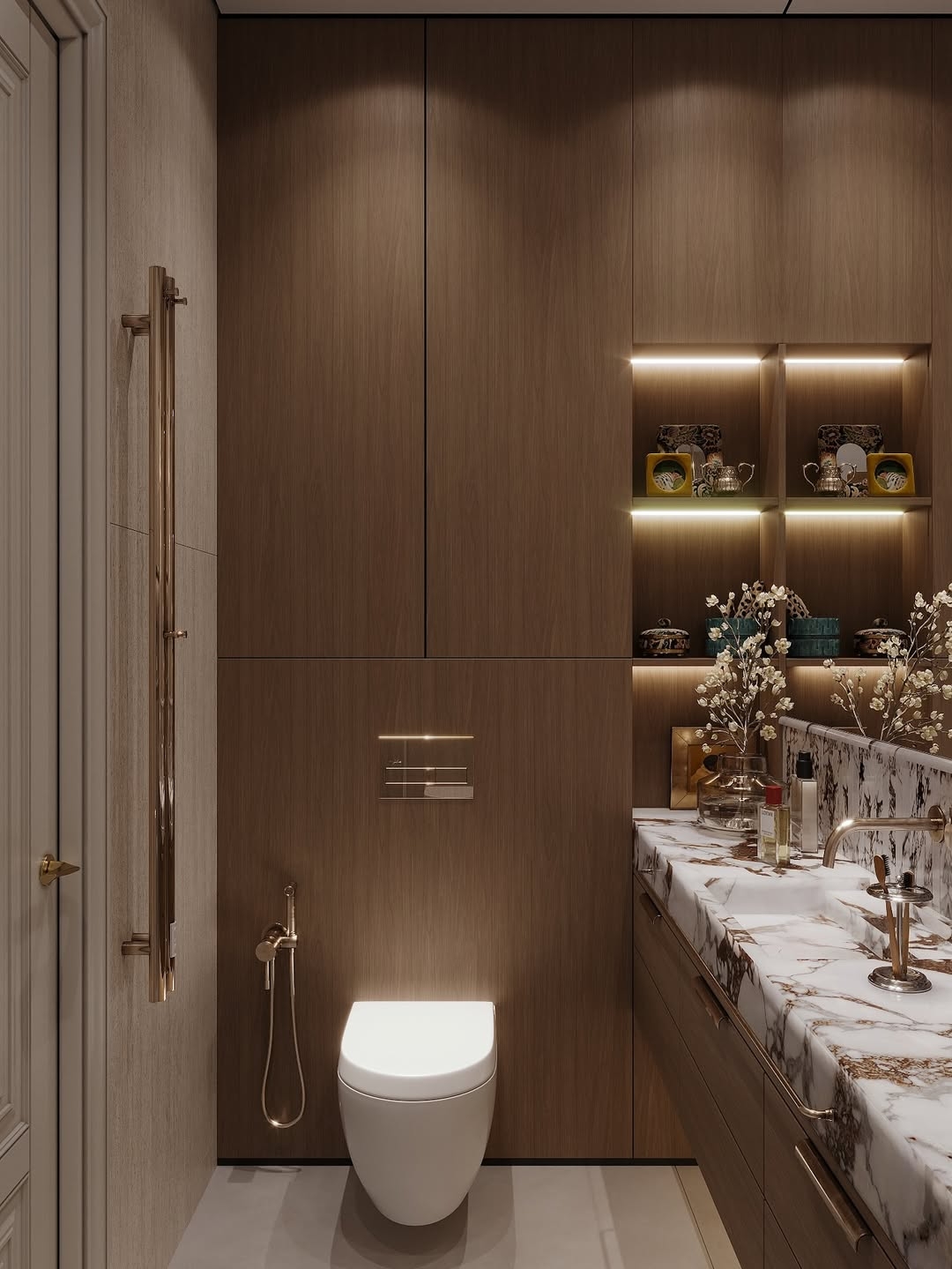 Luxurious bathroom interior