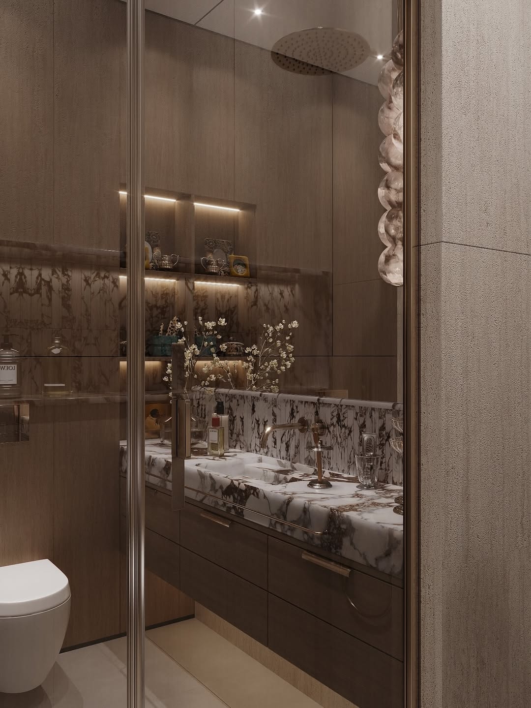 Luxurious bathroom interior