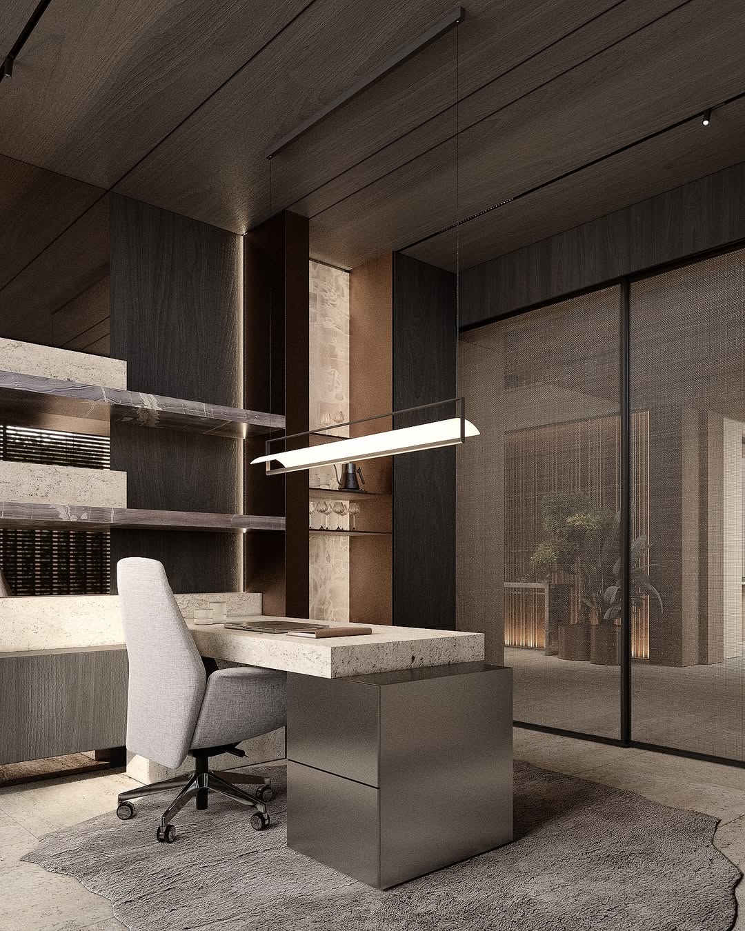 Ultra stylish home office design