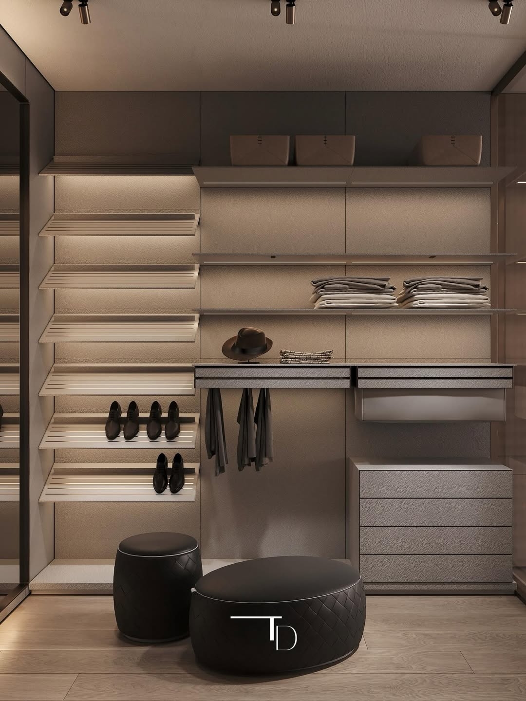 Stylish-walk-in-wardrobe-design