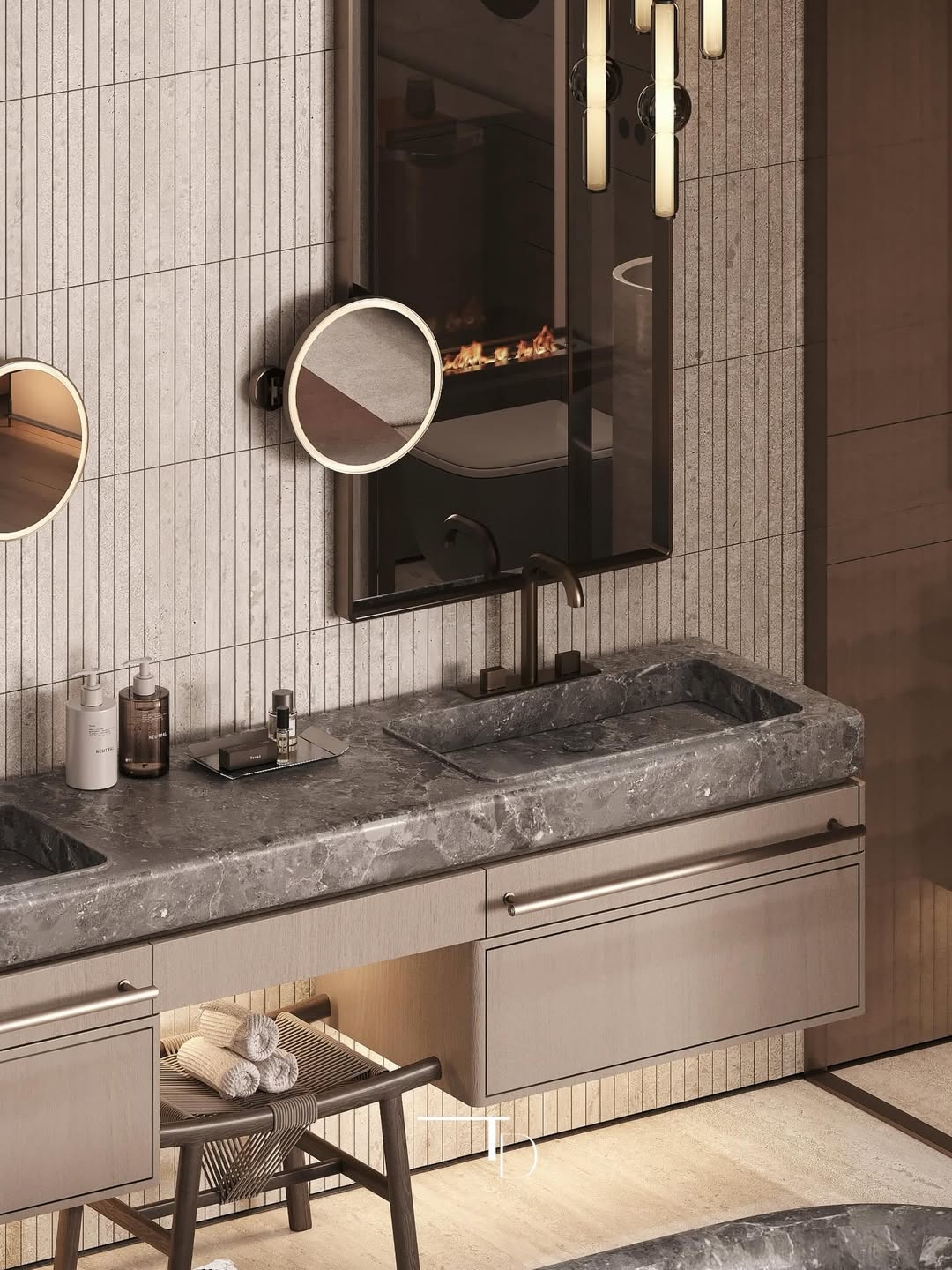 Luxurious and stylish bathroom design