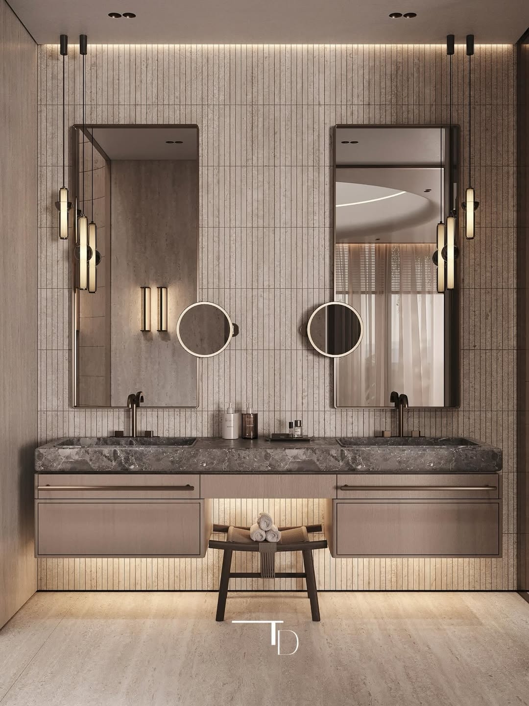 Luxurious and stylish bathroom design