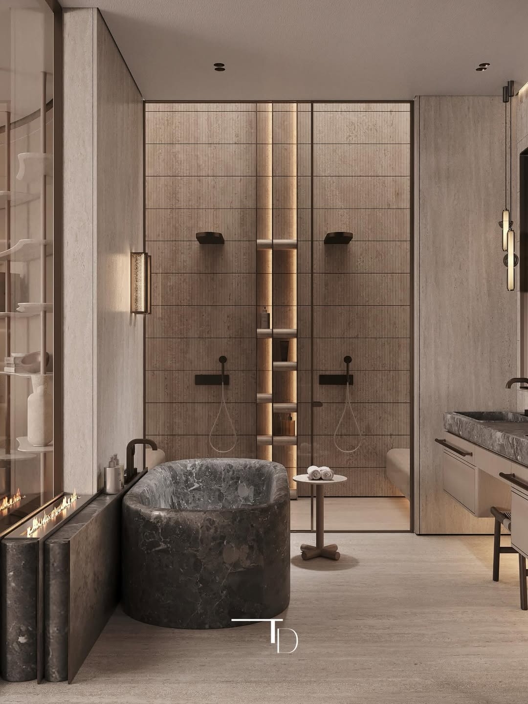 Luxurious and stylish bathroom design