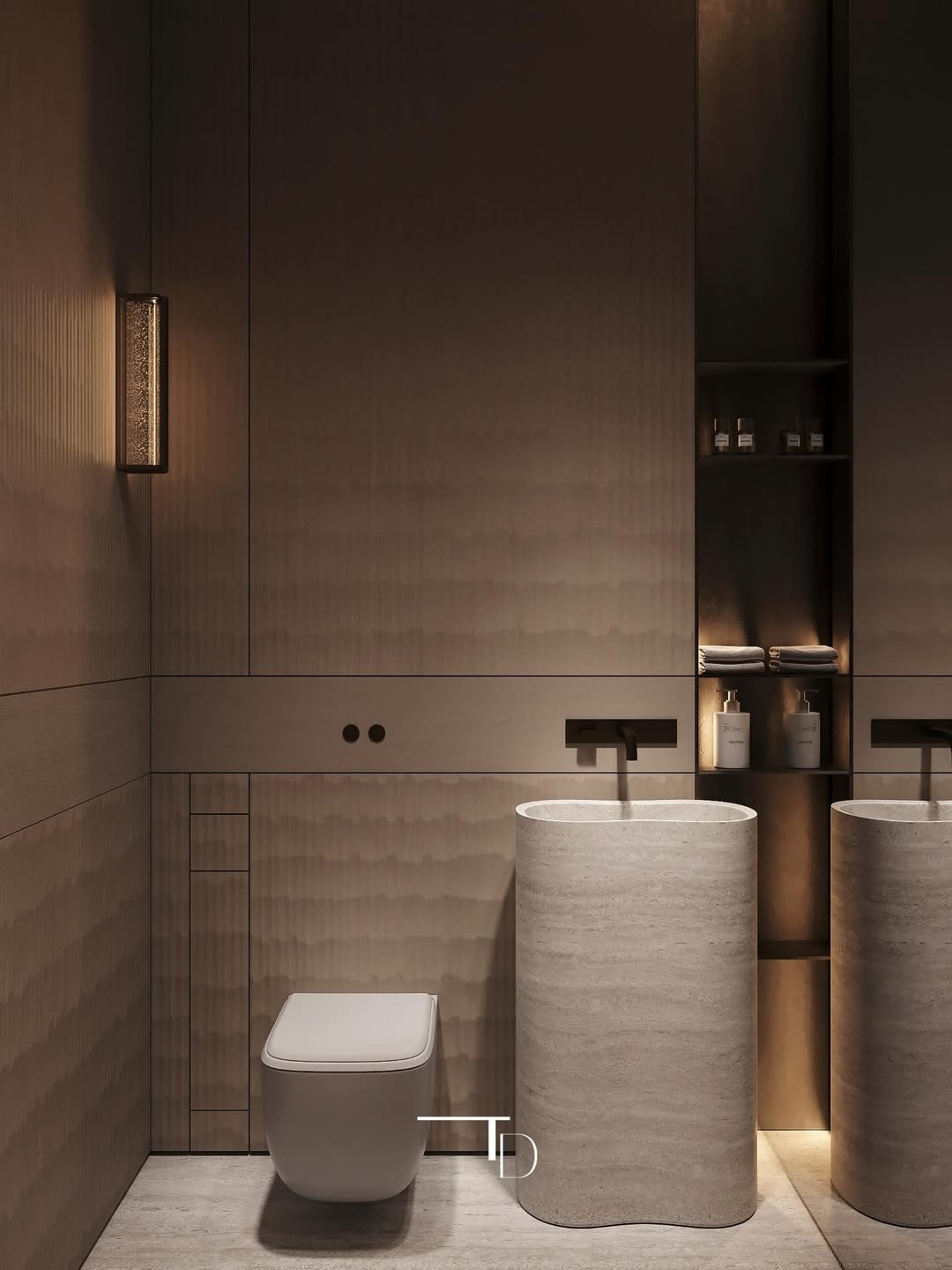 Luxurious and stylish bathroom design