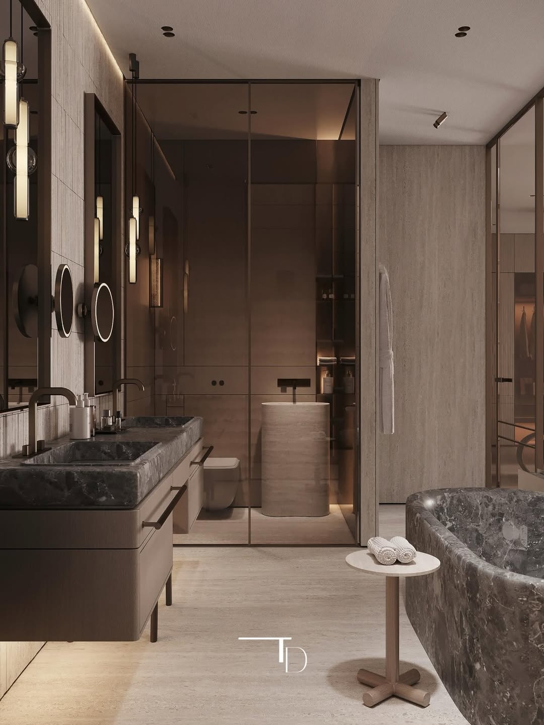 Luxurious and stylish bathroom design
