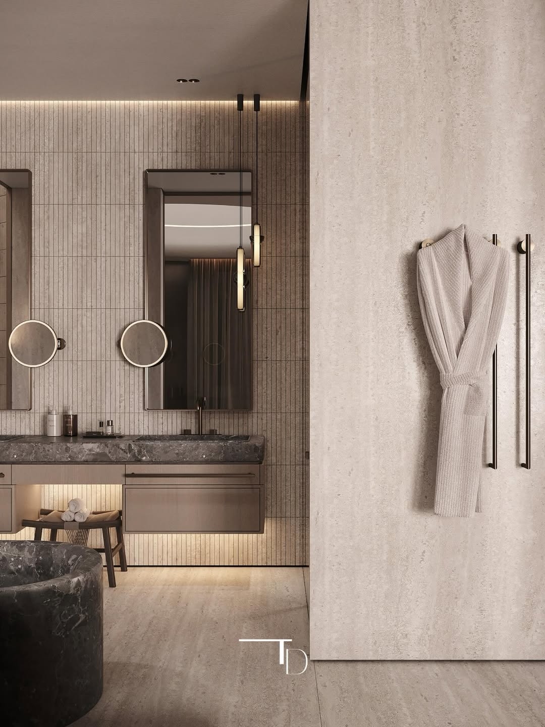 Luxurious and stylish bathroom design