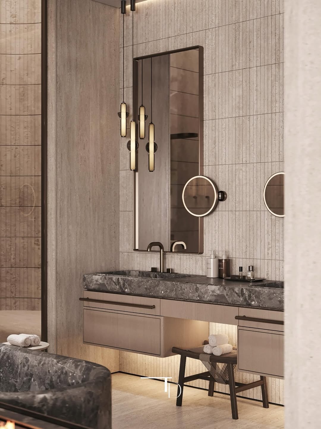 Luxurious and stylish bathroom design