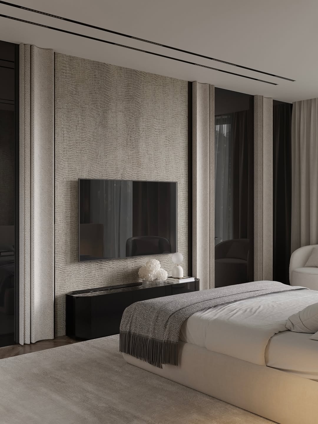 Luxurious modern bedroom design
