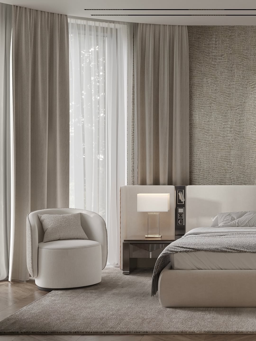 Luxurious modern bedroom design