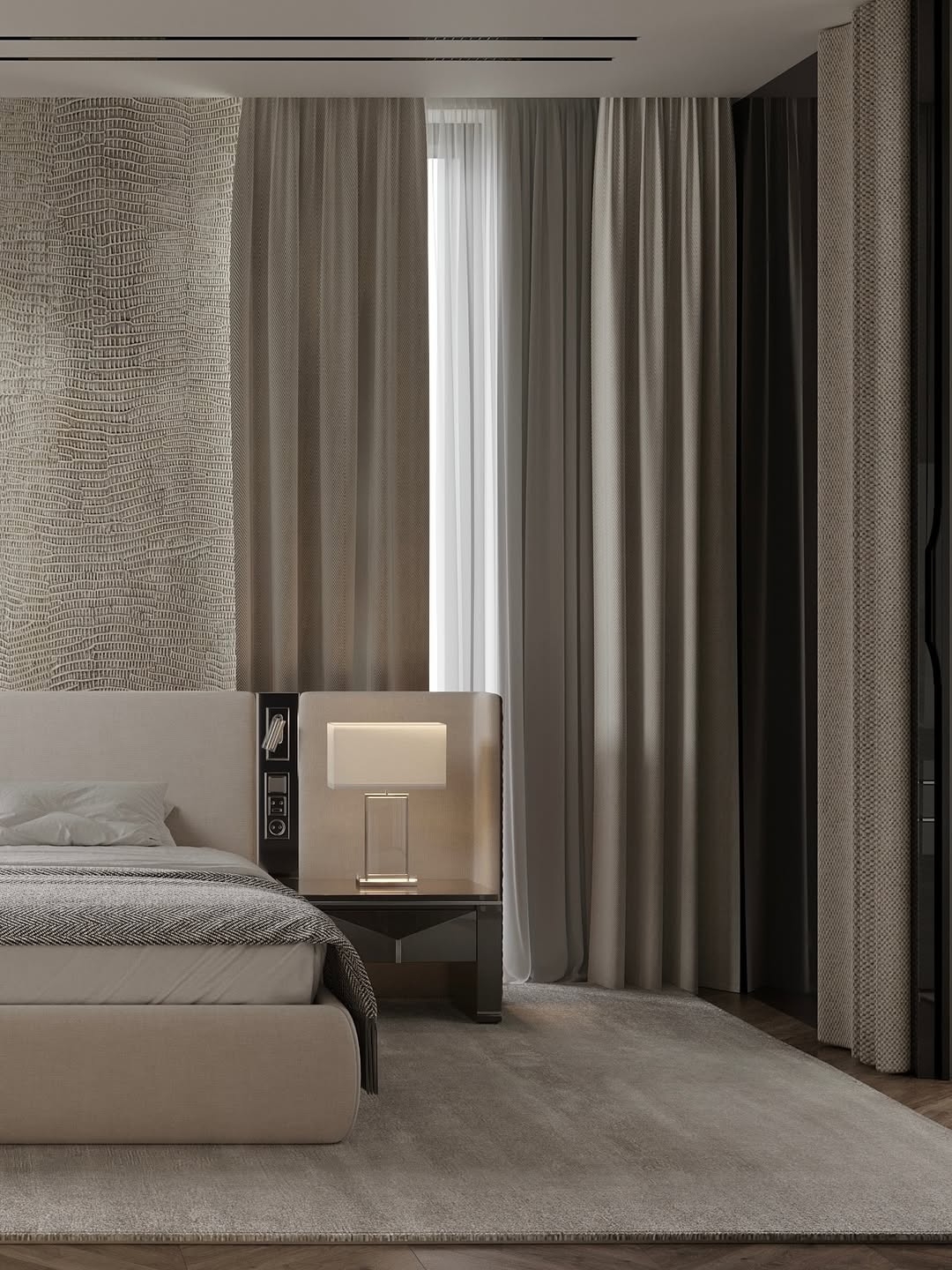 Luxurious modern bedroom design