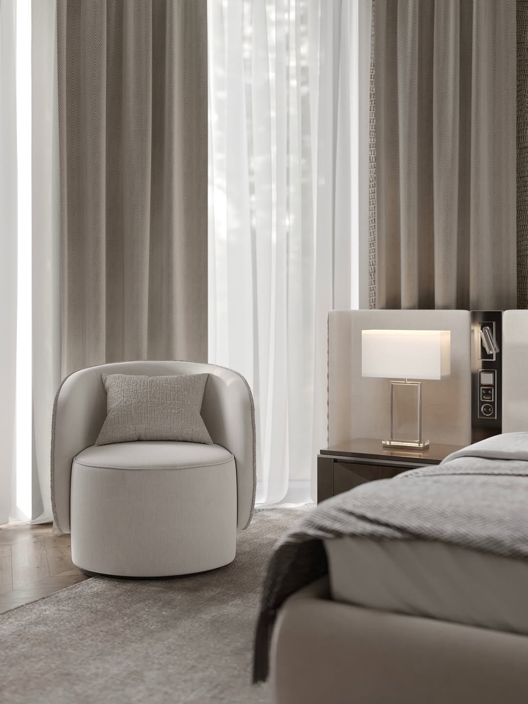 Luxurious modern bedroom design