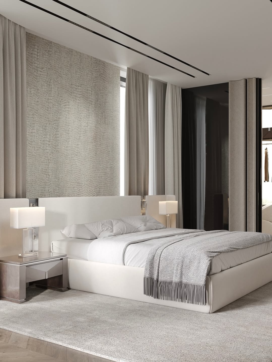 Modern and stylish bedroom interior design