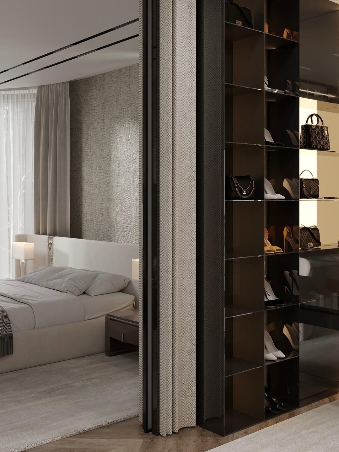 Modern and stylish bedroom interior design