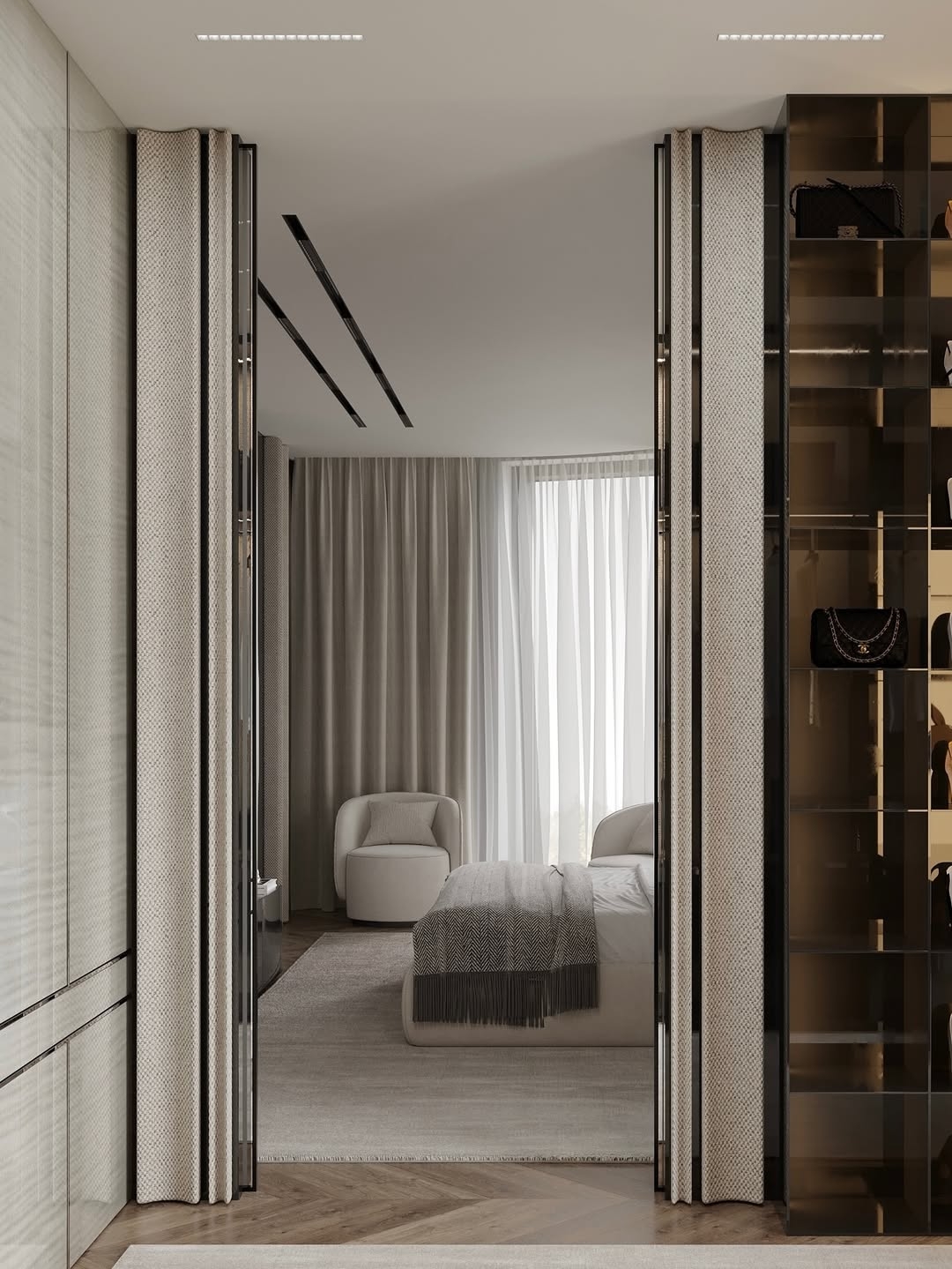 Modern and stylish bedroom interior design