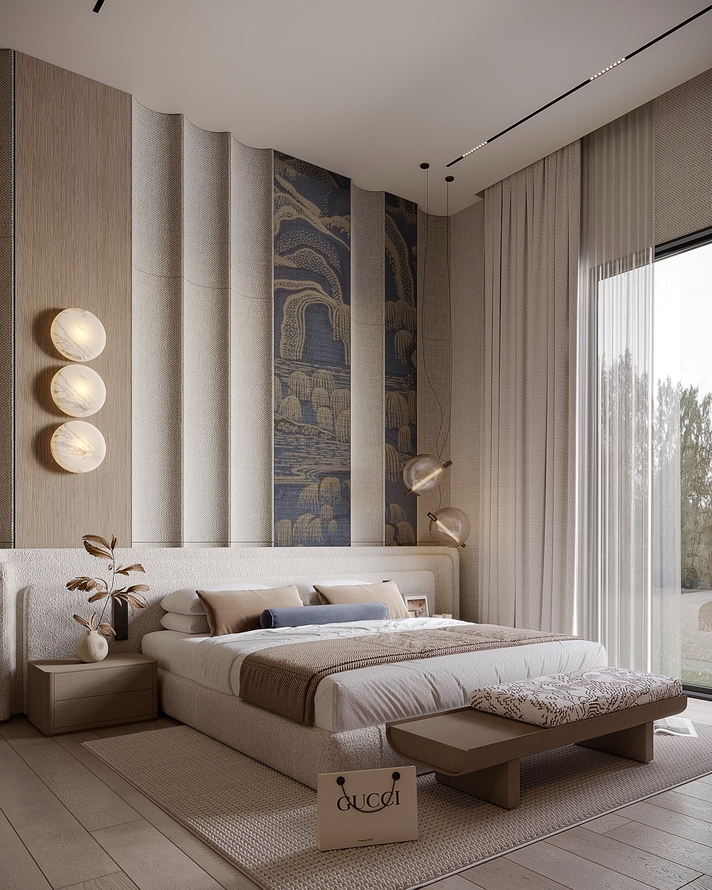 Ultra stylish luxe bedroom design