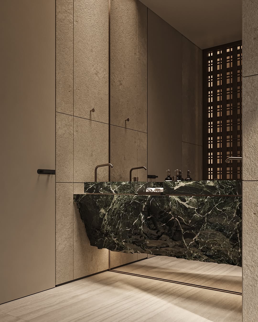 Modern luxury bathroo.