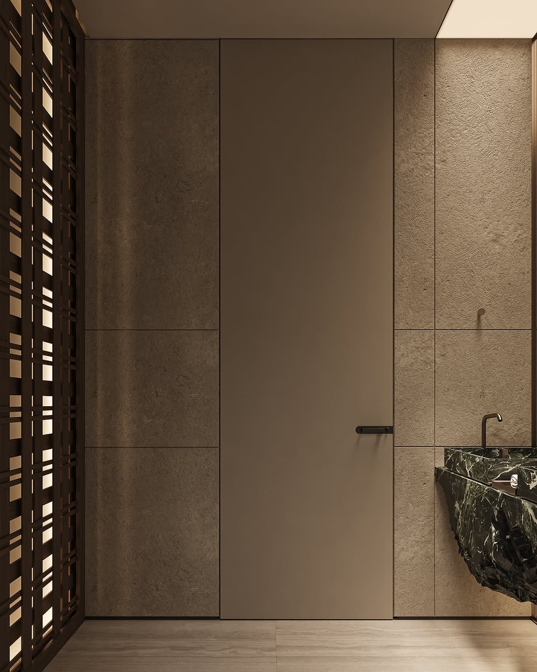 Modern luxury bathroo.