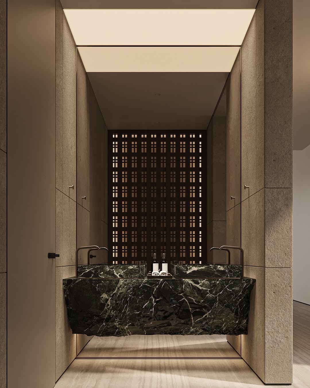 Modern luxury bathroo.