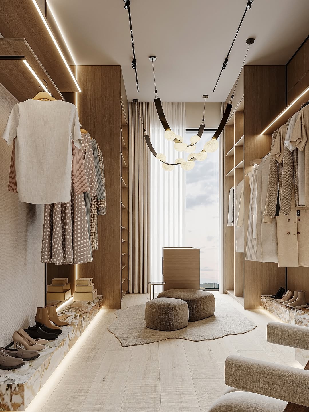 Modern & Sophisticated Walk-In Wardrobe Design