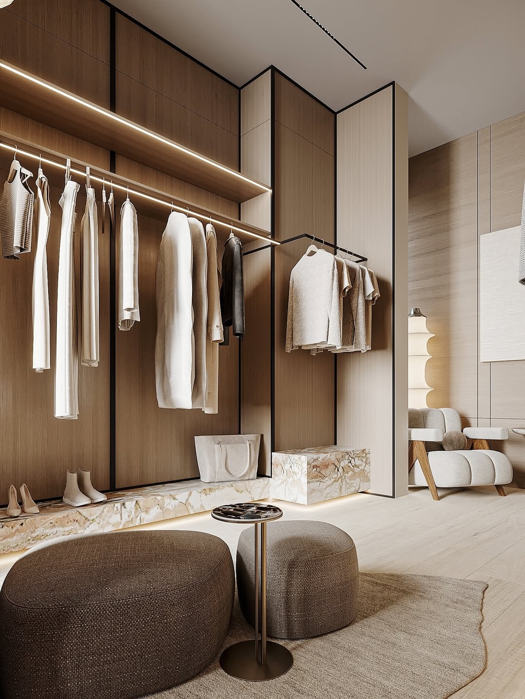 Modern & Sophisticated Walk-In Wardrobe Design