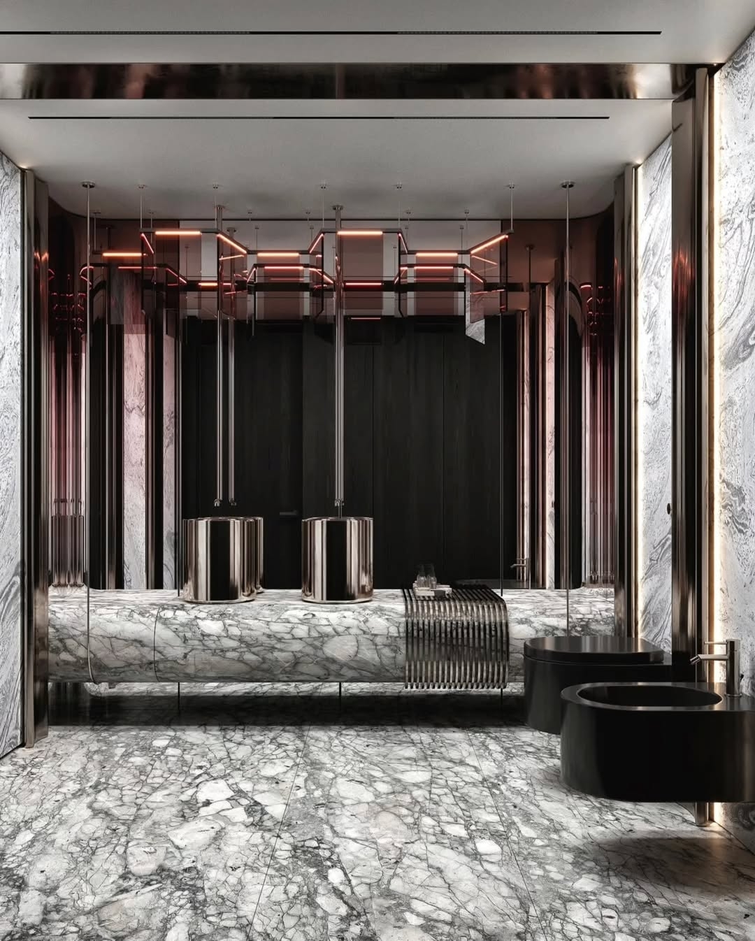 Luxurious bathroom interior