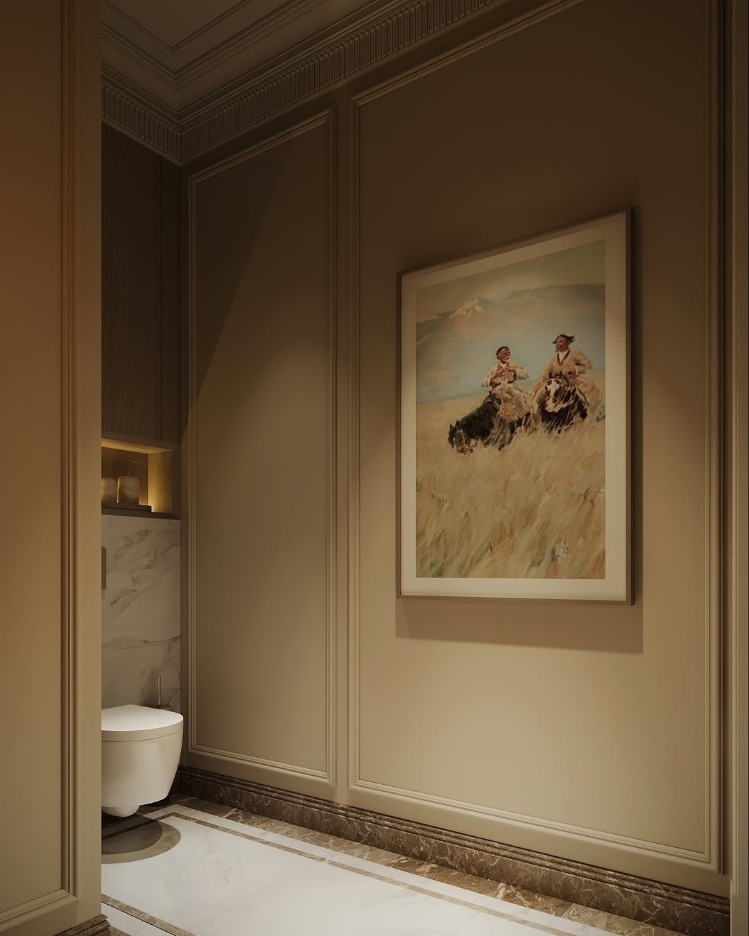 Luxurious & cozy bathroom design