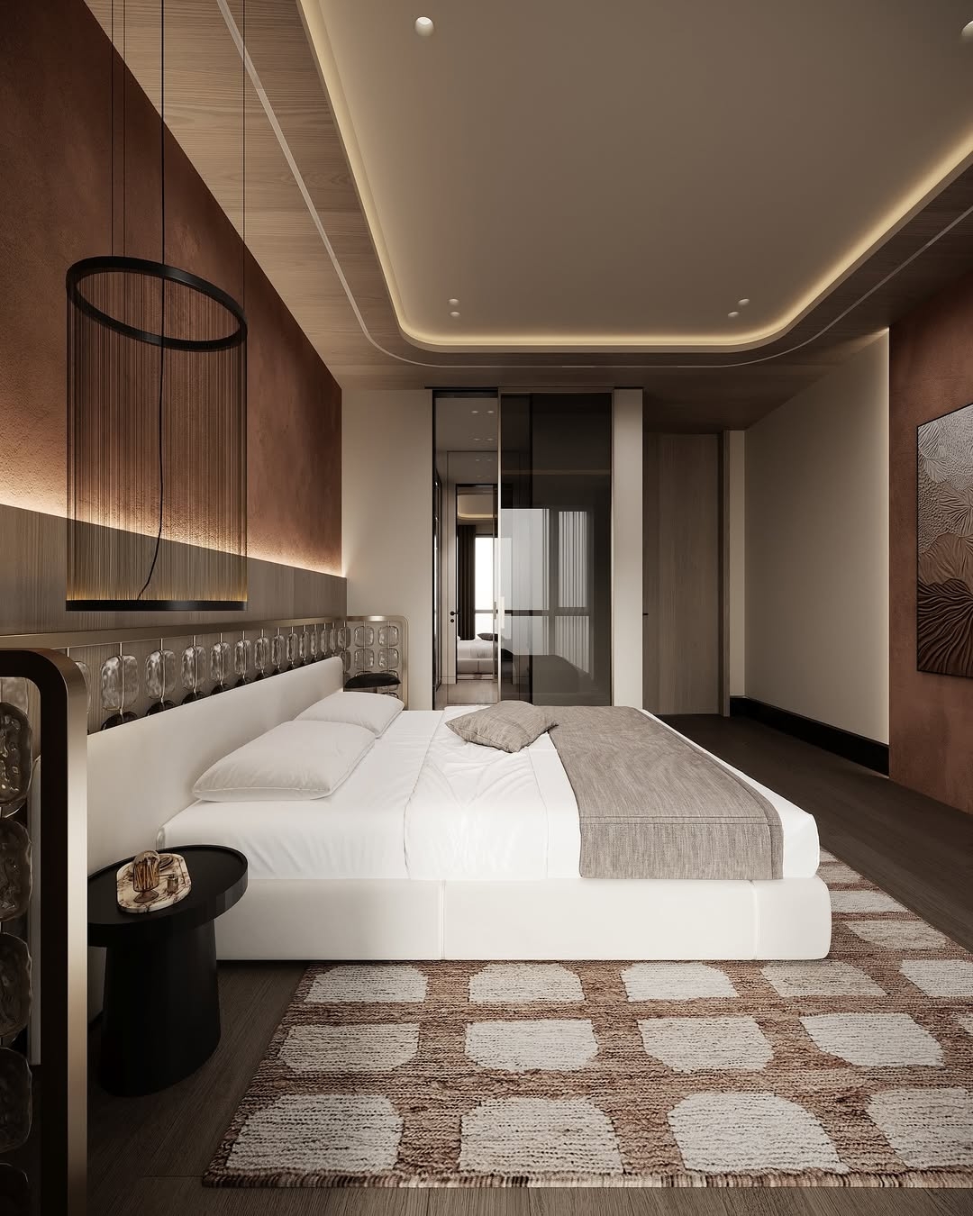 Cozy & sophisticated luxury bedroom design