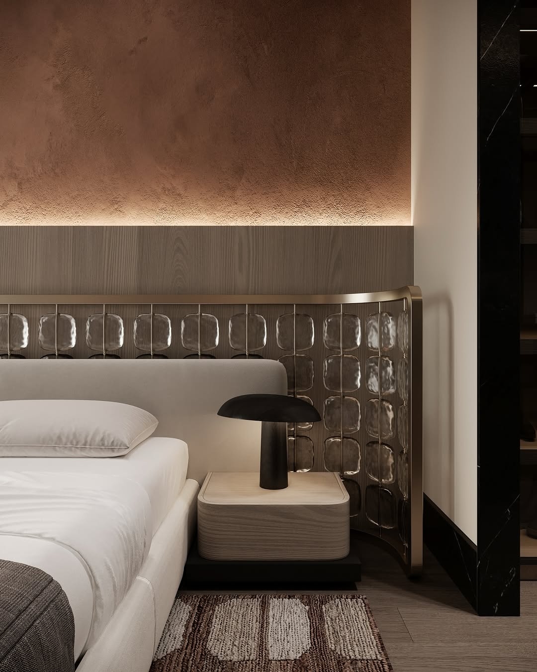Cozy & sophisticated luxury bedroom design