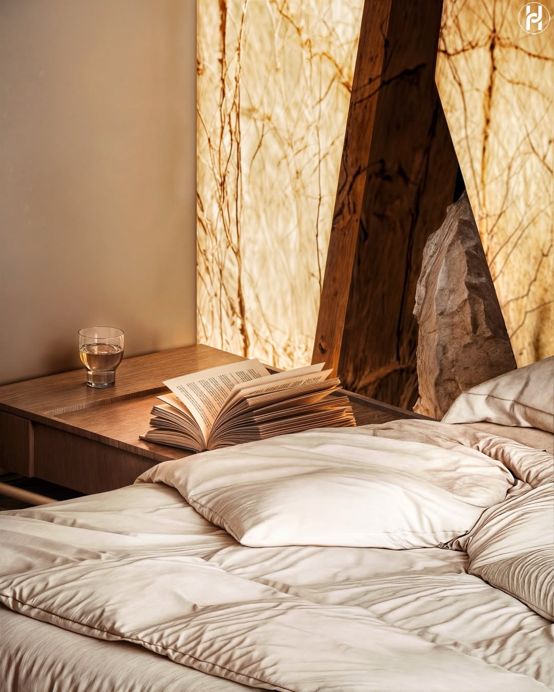 Luxurious bedroom and walk in wardrobe