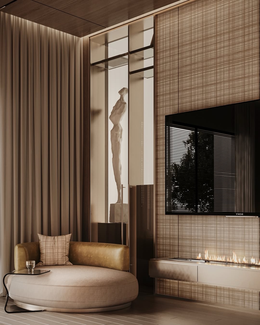Luxurious bedroom and walk in wardrobe