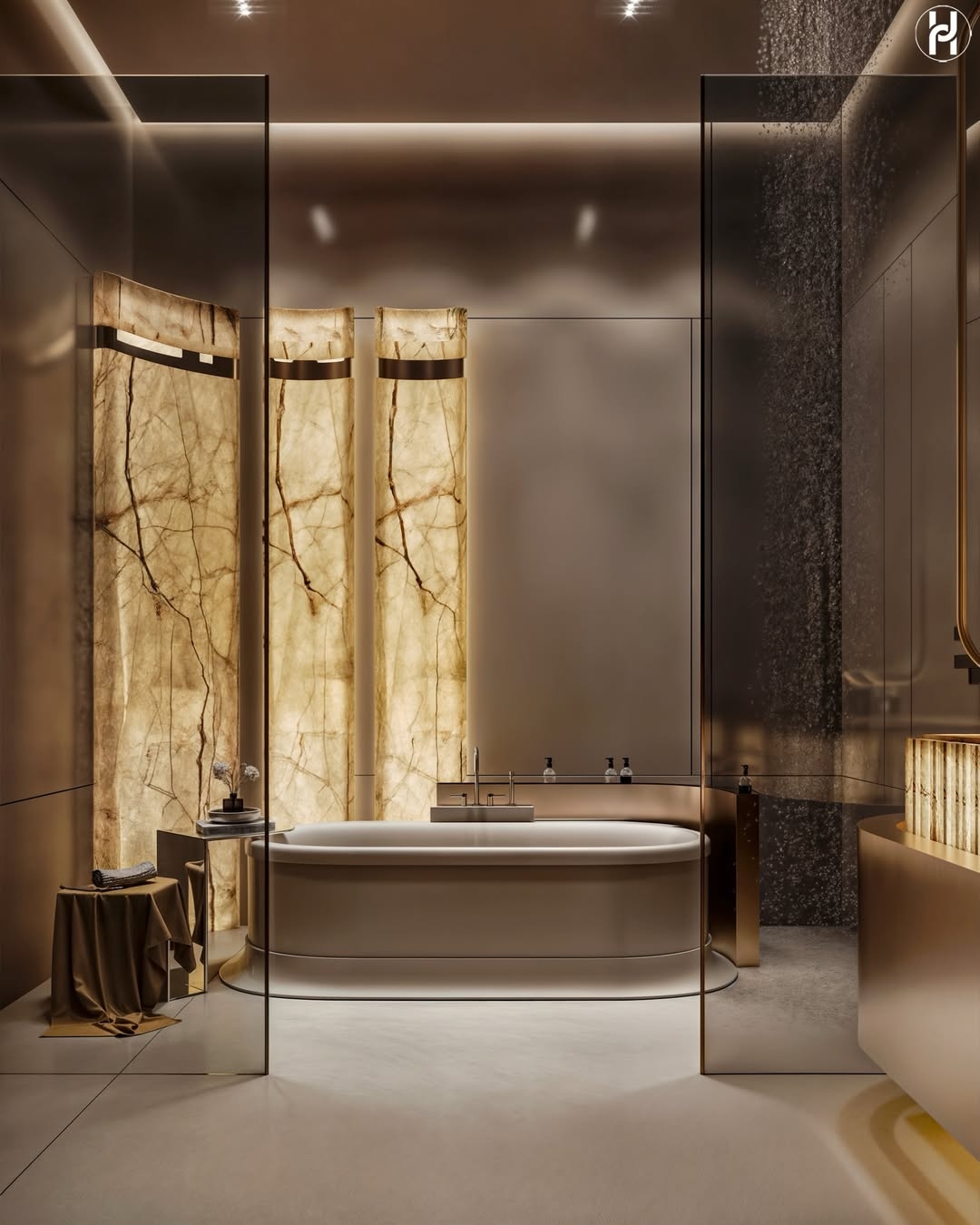 Luxurious bathroom design