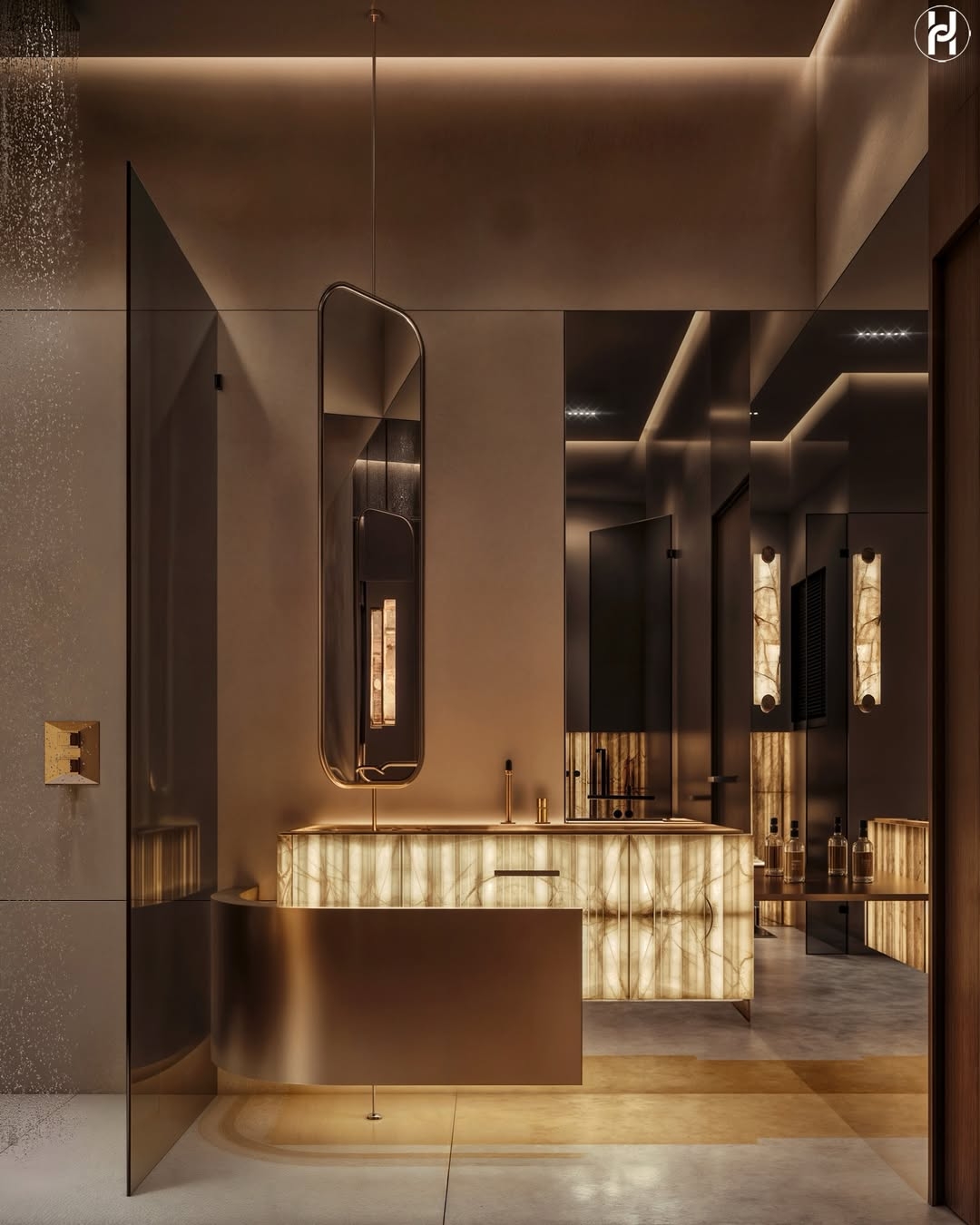 Luxurious bathroom design