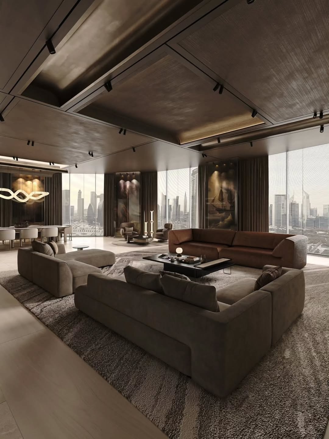 Luxurious penthouse design