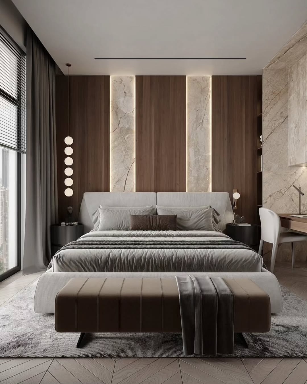 Stylish bedroom design