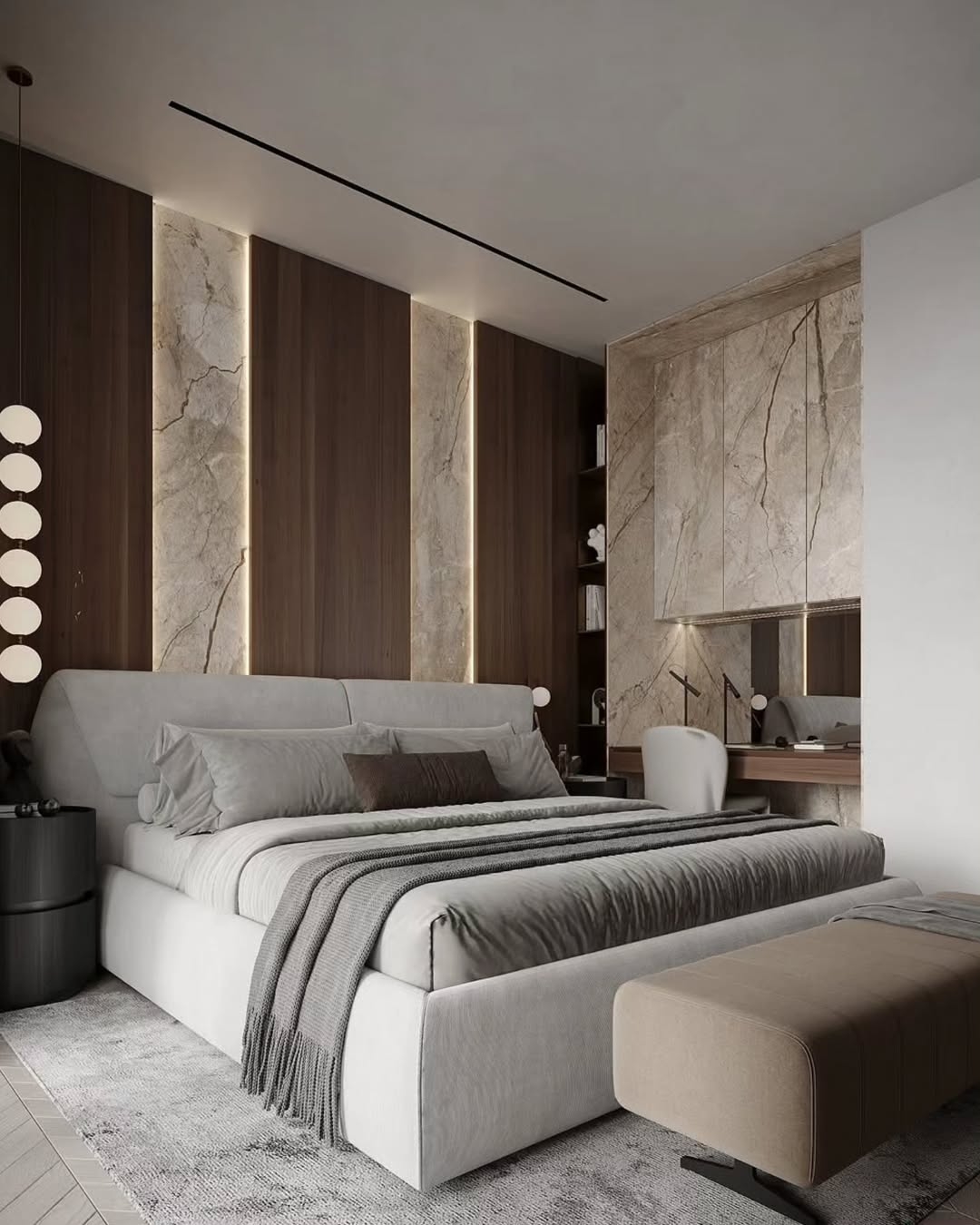 Stylish bedroom design