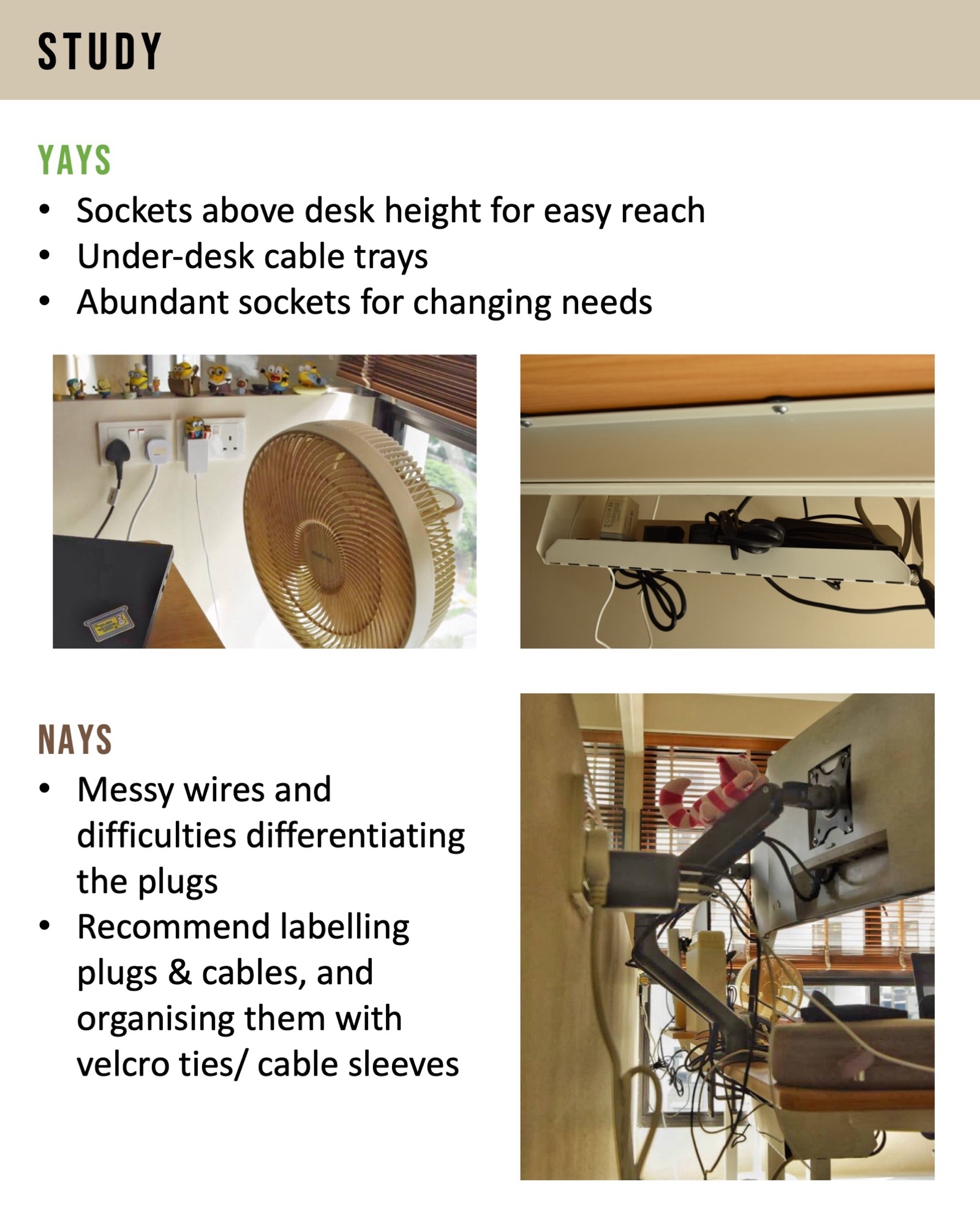 Power socket planning