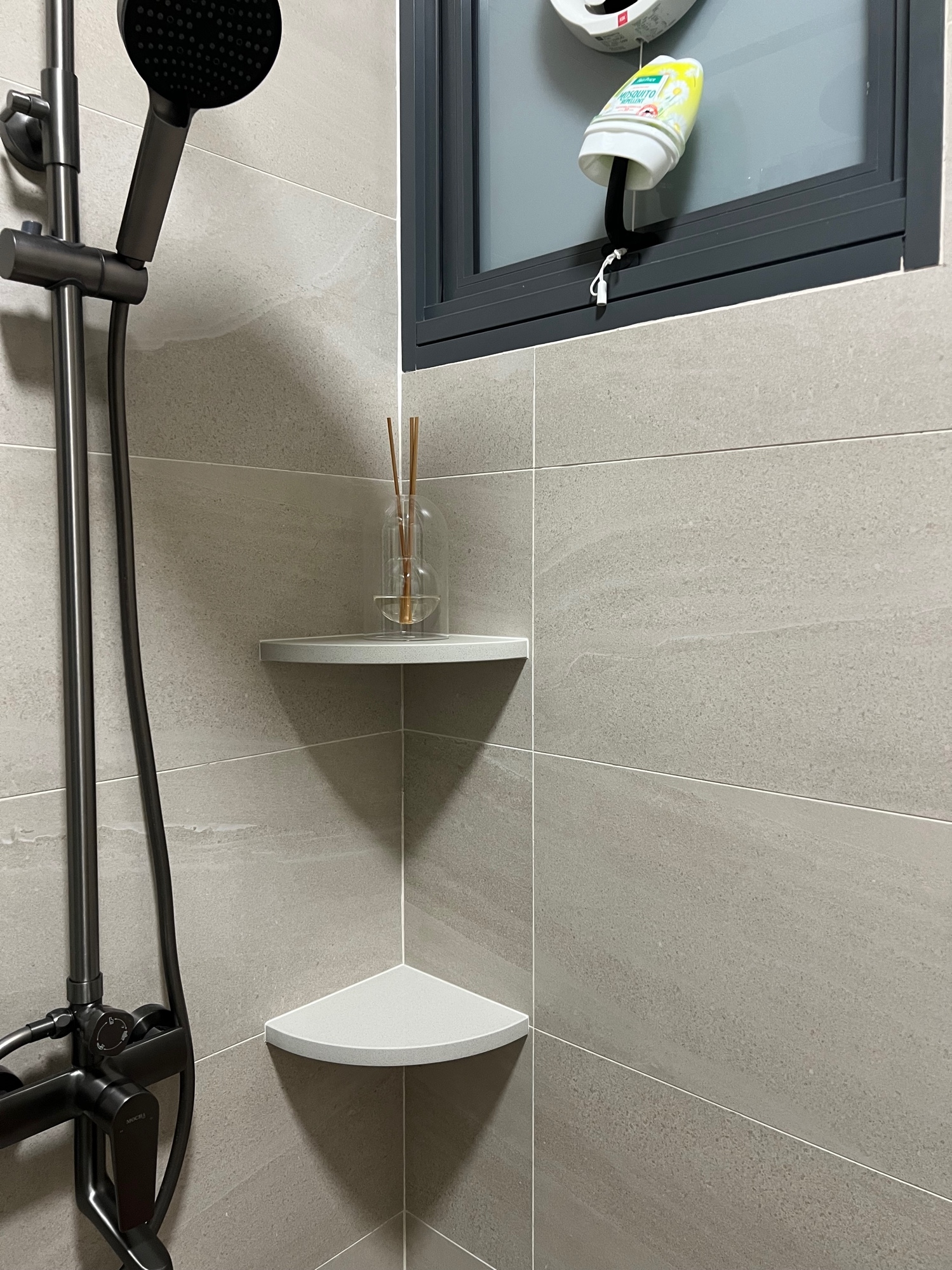 reducing the chores in our common bathroom