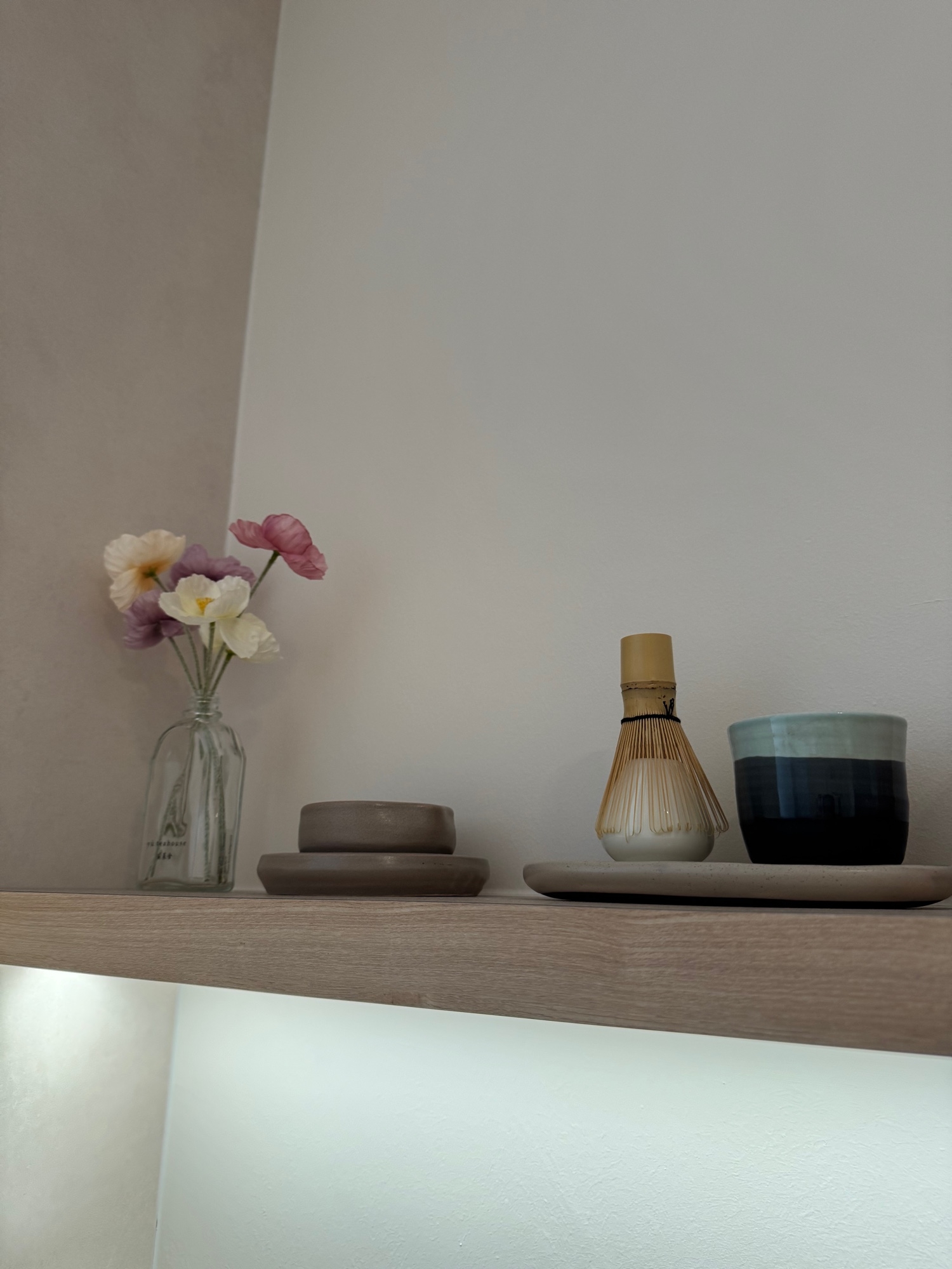 Our integrated dry pantry area for matcha and coffee time.