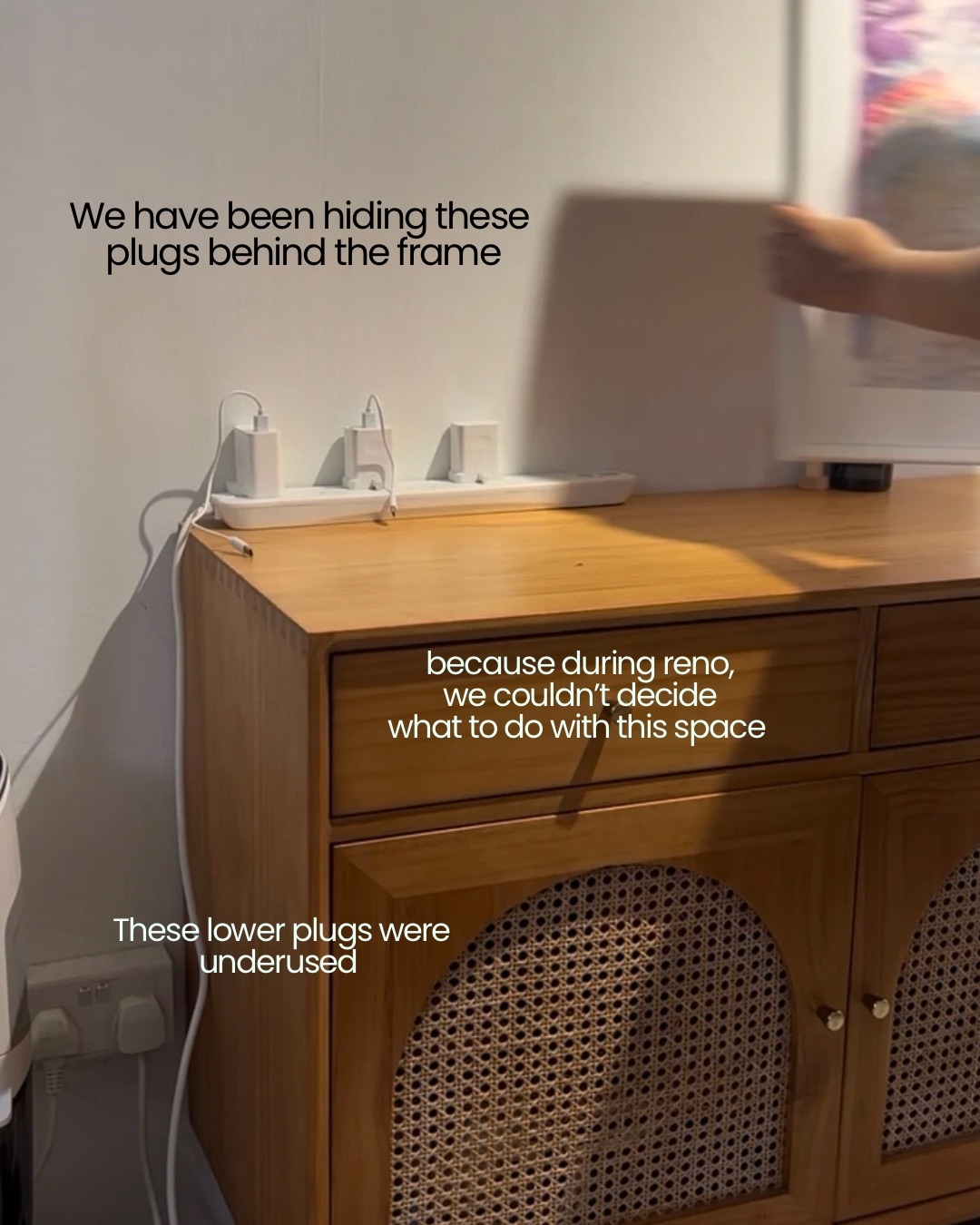 One power track helped us to maximise this space! See how it transform