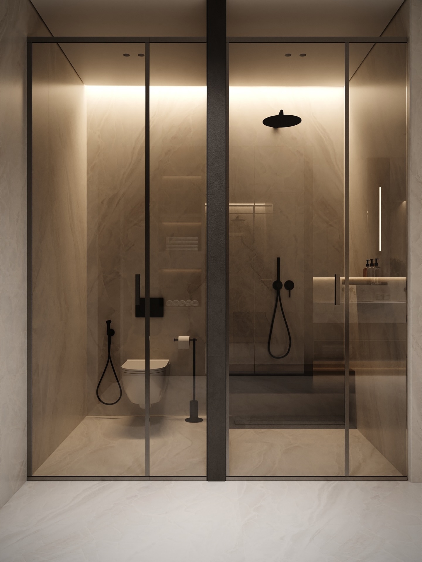 Ultra modern bathroom & powder room design