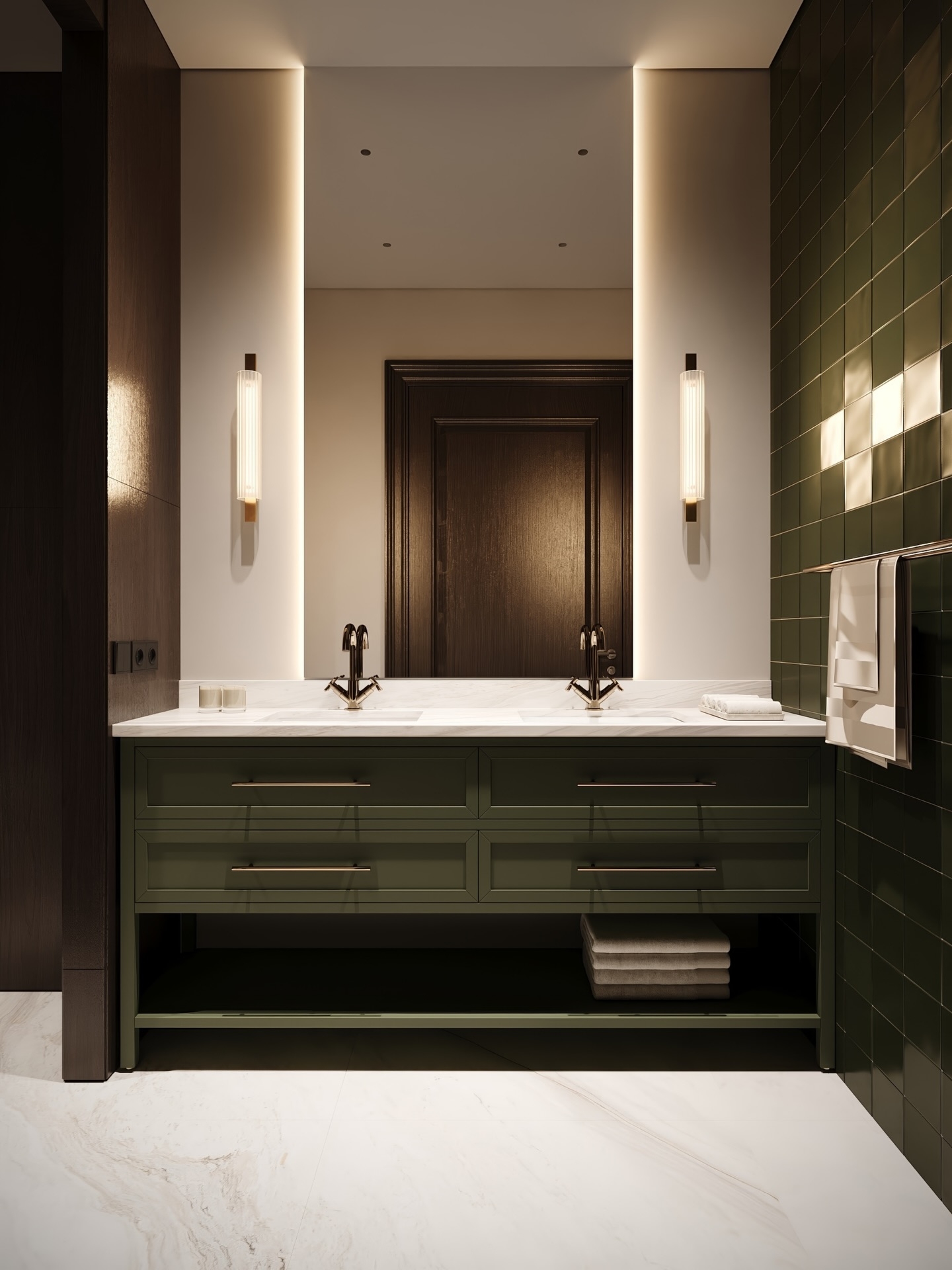 Ultra modern bathroom & powder room design