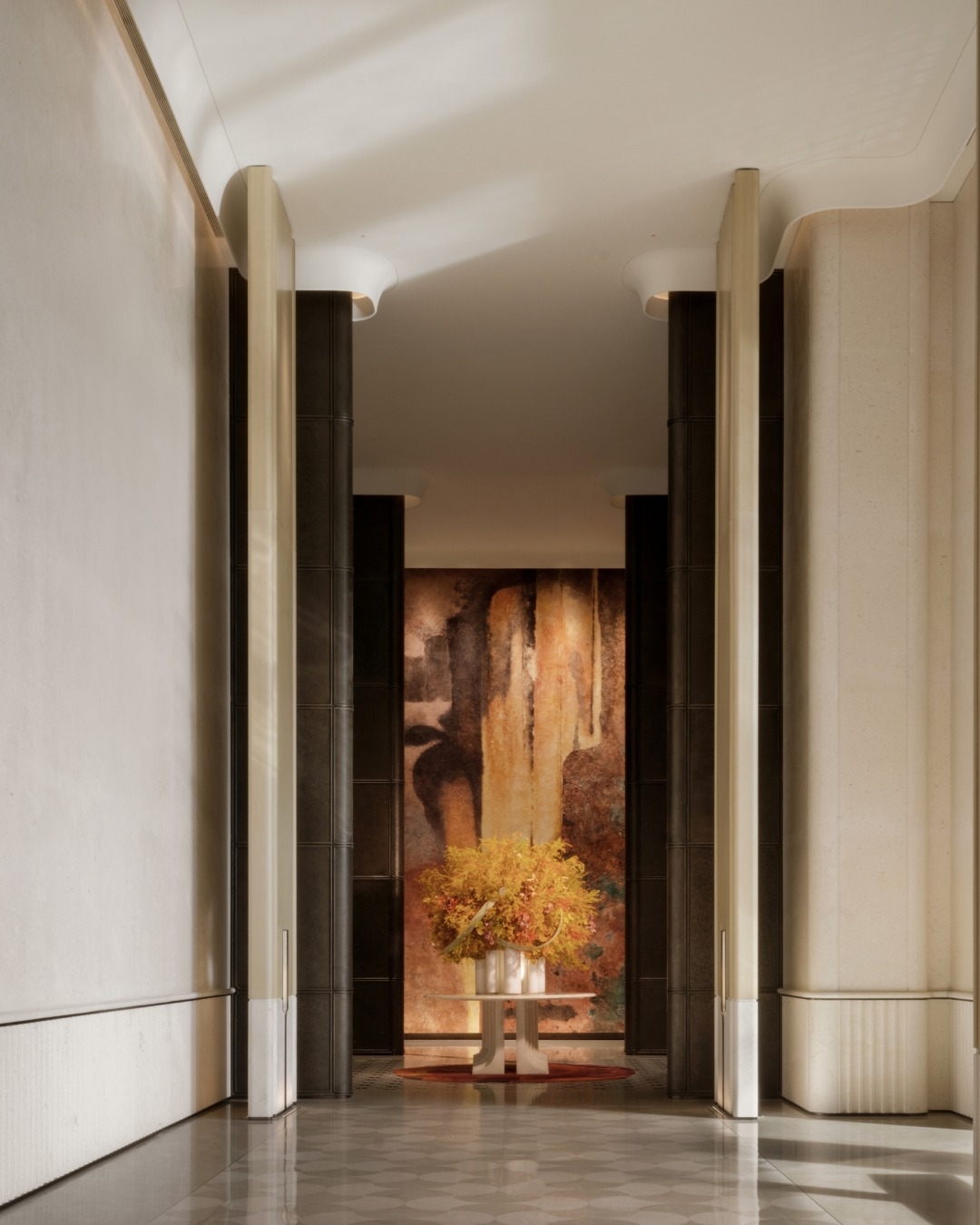 Ultra luxurious hallway design details