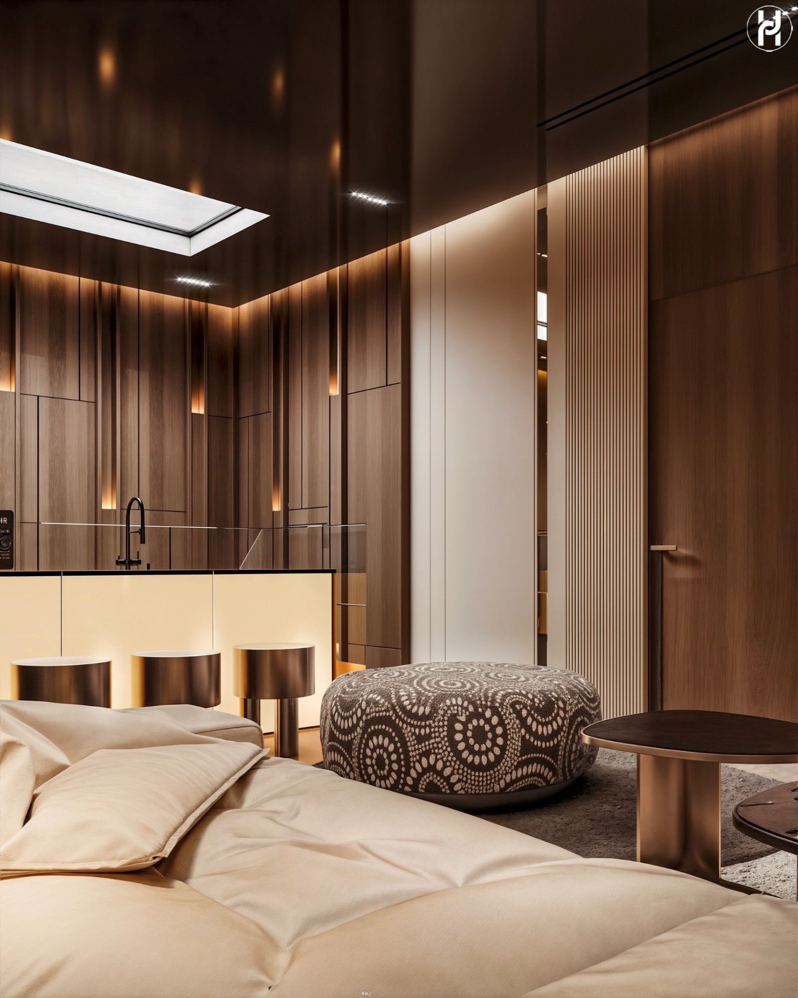 Ultra luxurious and cozy living room design
